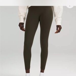 Lululemon Dark Olive Aligns